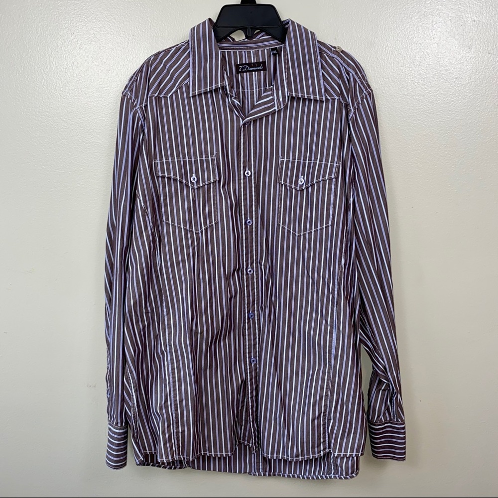 7‎ Diamonds Button Up Western XXL